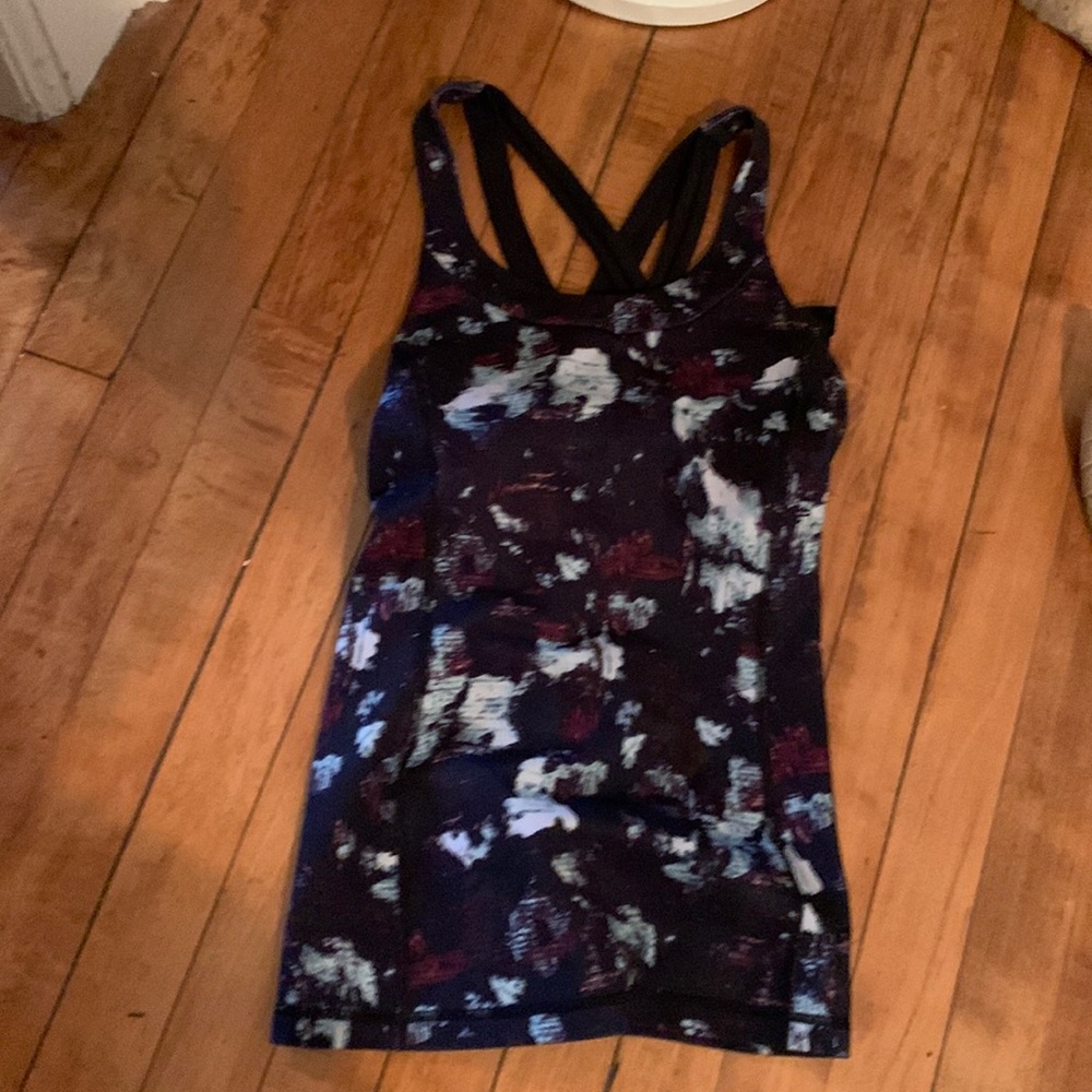 Lulu lemon workout tank with built in bra. Worn once for about an hour